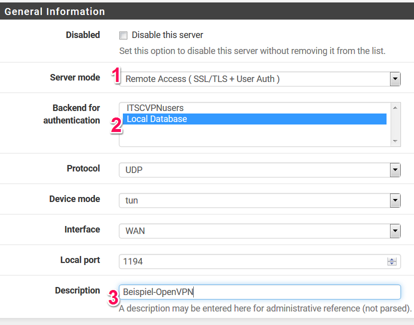 OpenVPN Server auf der pfsense Firewall erstellen